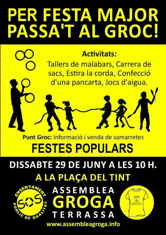 cartell festa major en groc 2013