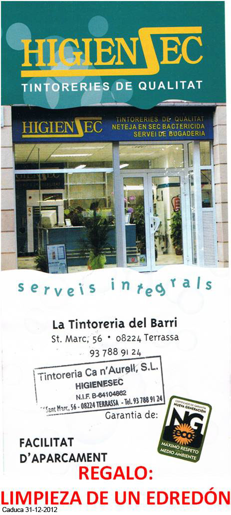 TINTORERIA 2012